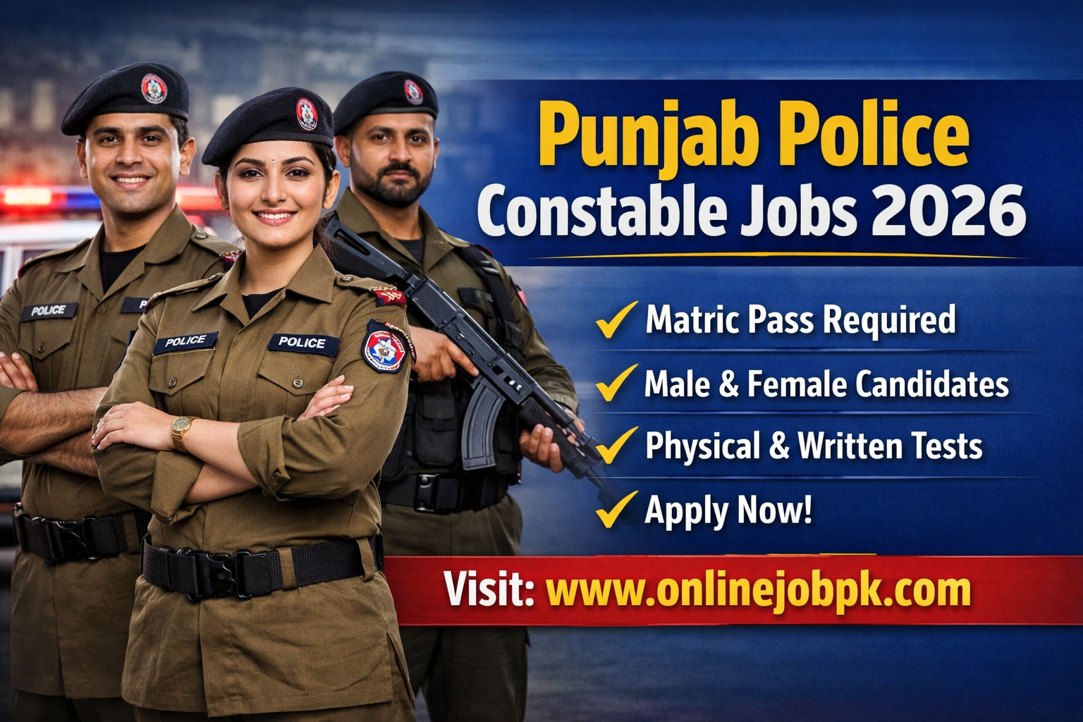 Punjab Police Constable Jobs