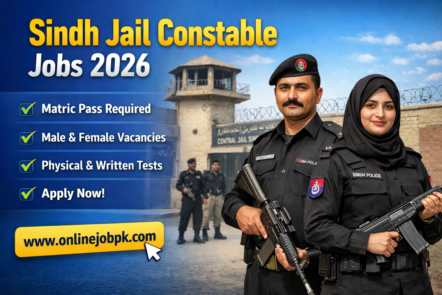 Sindh Jail Constable Jobs